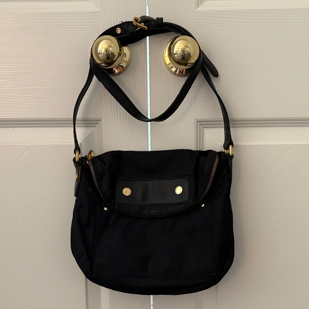 Marc By Marc Jacobs Black and Gold Shoulder Bag